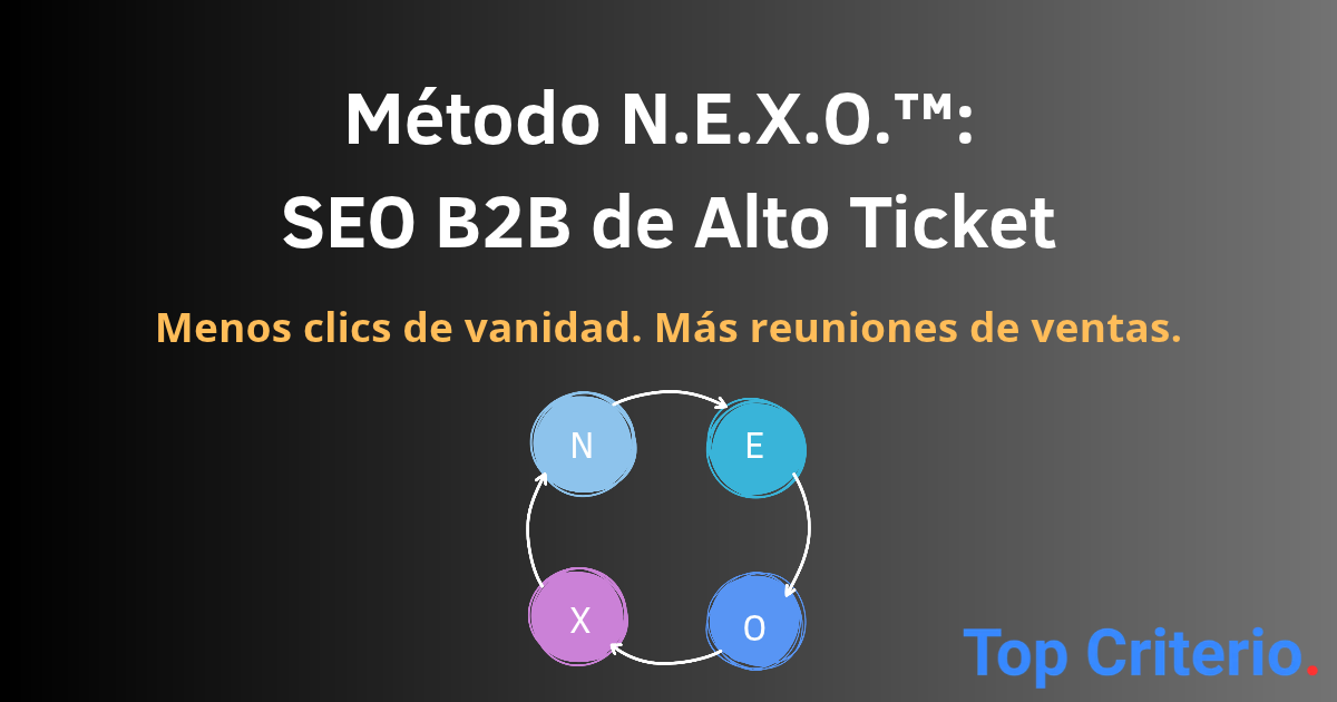 Método N.E.X.O.™ SEO B2B de Alto Ticket